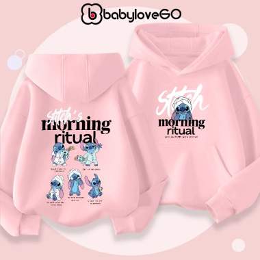 Áo nỉ bé gái BabyloveGO hoodie dày ấm, có túi và mũ trùm, 1‑10 tuổi, giá 229k 5