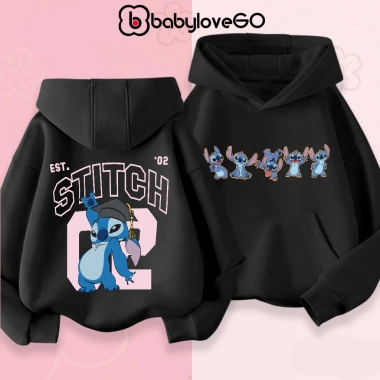Áo nỉ bé gái BabyloveGO hoodie dày ấm, có túi và mũ trùm, 1‑10 tuổi, giá 229k 7
