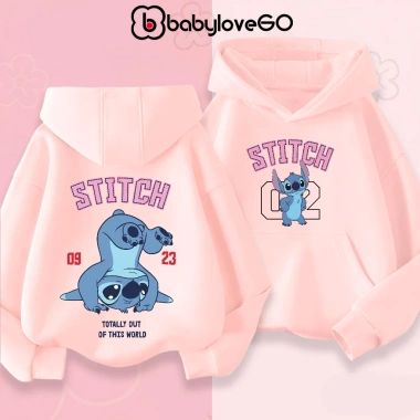 Áo nỉ bé gái BabyloveGO hoodie dày ấm, có túi và mũ trùm, 1‑10 tuổi, giá 229k 8
