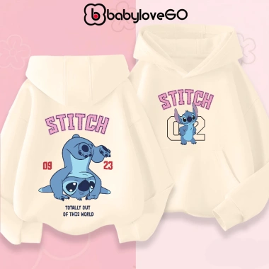 Áo nỉ bé gái BabyloveGO hoodie dày ấm, có túi và mũ trùm, 1‑10 tuổi, giá 229k 10