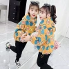 Áo nỉ bé gái lót lông cừu – Phong cách mới, dày dặn, chui đầu, giảm 20%