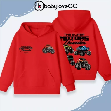Áo nỉ bé trai BabyloveGO 2.026 - Hoodie có túi, mũ ấm áp cho bé 1-10 tuổi, giảm giá 229.000₫ 3
