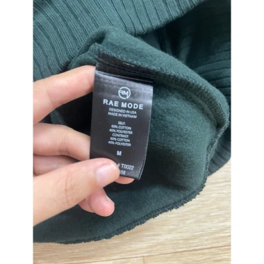 Áo nỉ bông Raemode cổ khóa form rộng, ấm áp, thời trang, giảm còn 136.500₫