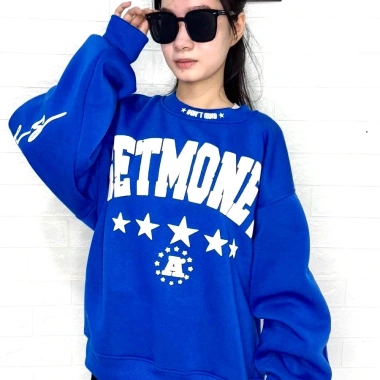 Áo Nỉ Chần Bông Cổ Tròn In Phồng GETMOTEY Form Rộng - Size Chuẩn Nam Nữ, Giá 144.530₫