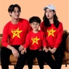 Áo nỉ cờ đỏ sao vàng cho bé và cặp đôi - Sweater nỉ bông ấm, giảm giá chỉ 65.000đ 2