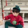 Áo nỉ cổ tròn bánh chưng Tết cho bé 8-38kg sweater dài tay unisex thu đông TABA KIDS giá 125.400 VND
