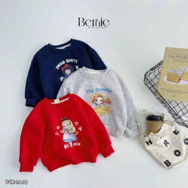 Áo Nỉ Cotton Bé Gái Thu Đông Hình Công Chúa Bernie - Cao Cấp, Mềm Mại, Giá 126.900₫ 8 Áo Nỉ Cotton Bé Gái Thu Đông Hình Công Chúa Bernie - Cao Cấp, Mềm Mại, Giá 126.900₫ 8