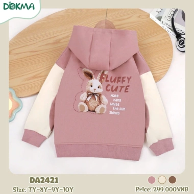 Áo Nỉ Dài Tay Hình Gấu Size Đại Dokma DA1.700, DA2.421 - Giá chỉ 299.000₫