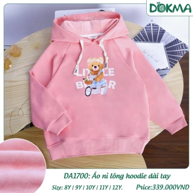 Áo Nỉ Dài Tay Hình Gấu Size Đại Dokma DA1.700, DA2.421 - Giá chỉ 299.000₫ 5 Áo Nỉ Dài Tay Hình Gấu Size Đại Dokma DA1.700, DA2.421 - Giá chỉ 299.000₫ 5