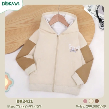 Áo Nỉ Dài Tay Hình Gấu Size Đại Dokma DA1.700, DA2.421 - Giá chỉ 299.000₫