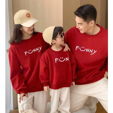 Áo Nỉ Gia Đình Sweater Funny Đôi Loại 1 Đủ Màu Đủ Size - Giá 45.000₫ Giảm Đặc Biệt