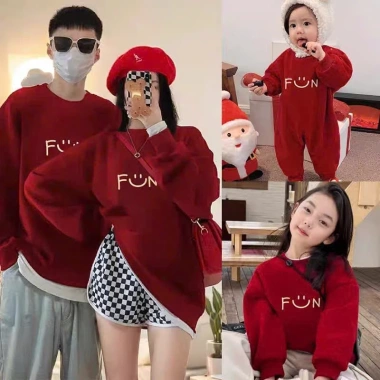 Áo Nỉ Gia Đình Sweater Funny Đôi Loại 1 Đủ Màu Đủ Size - Giá 45.000₫ Giảm Đặc Biệt 3