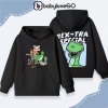Áo nỉ hoodie babyloveGO bé trai 1-10 tuổi, ấm áp, túi, mũ in hình Khủng Long 2