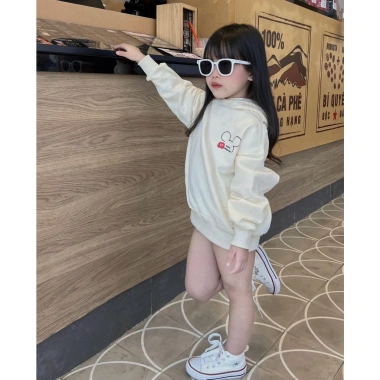 Áo nỉ hoodie bé gái Mickey mini ấm áp mùa thu đông - TPKIDS M897 giá ưu đãi 176k 3