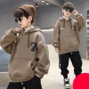 Áo nỉ hoodie bé trai thu đông, mẫu SER, size 18-52kg, nỉ bông dày, 85.000₫ 3