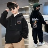 Áo nỉ hoodie bé trai thu đông, mẫu SER, size 18-52kg, nỉ bông dày, 85.000₫ 18