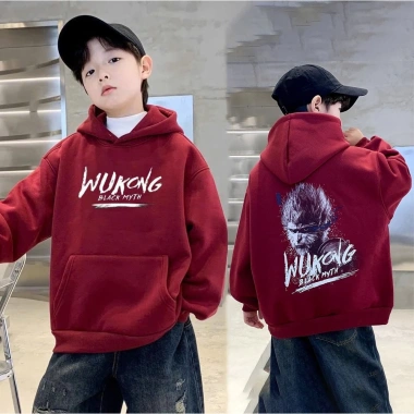 Áo nỉ hoodie bé trai thu đông, mẫu SER, size 18-52kg, nỉ bông dày, 85.000₫ 19