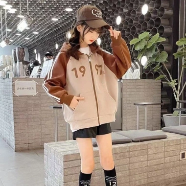 Áo nỉ hoodie bé trai thu đông, mẫu SER, size 18-52kg, nỉ bông dày, 85.000₫ 24