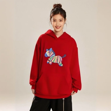 Áo nỉ Hoodie Rainbow Horse cho cả gia đình, size 20-70kg, giảm giá 179k Pinshopkid 5