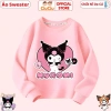 Áo Nỉ Kuromi Dài Tay Bé Gái CIUCIU KID - Cổ Tròn Vải Nỉ Da Cá, Giá Ưu Đãi 160.000₫, Giữ Ấm Thu Đông 4
