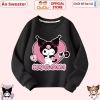 Áo Nỉ Kuromi Dài Tay Bé Gái CIUCIU KID - Cổ Tròn Vải Nỉ Da Cá, Giá Ưu Đãi 160.000₫, Giữ Ấm Thu Đông 7