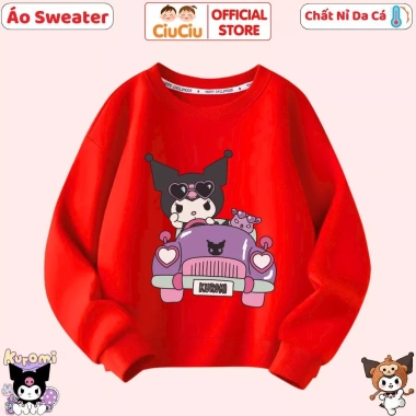 Áo Nỉ Kuromi Dài Tay Bé Gái CIUCIU KID - Cổ Tròn Vải Nỉ Da Cá, Giá Ưu Đãi 160.000₫, Giữ Ấm Thu Đông 8 Áo Nỉ Kuromi Dài Tay Bé Gái CIUCIU KID - Cổ Tròn Vải Nỉ Da Cá, Giá Ưu Đãi 160.000₫, Giữ Ấm Thu Đông 8