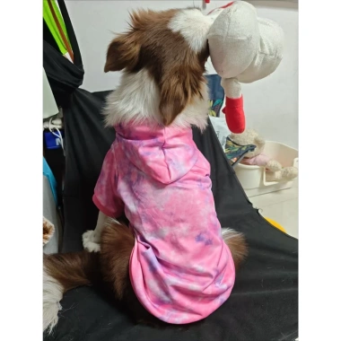 Áo nỉ nhuộm chó size trung‑lớn 14‑50kg tay dài mỏng nhẹ, thoáng khí, không bám lông – phù hợp Golden, Border, Lab
