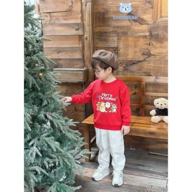 Áo nỉ Noel bé họa tiết ông già Noel - Cao cấp, mềm mại, giảm còn 155.100đ 4