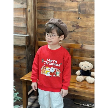 Áo nỉ Noel bé họa tiết ông già Noel - Cao cấp, mềm mại, giảm còn 155.100đ 5