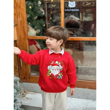 Áo nỉ Noel bé họa tiết ông già Noel - Cao cấp, mềm mại, giảm còn 155.100đ 6