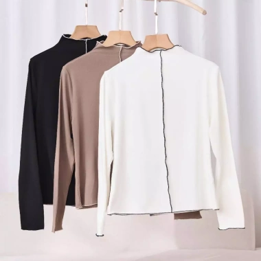 Áo nỉ nữ CARDINA nỉ bông cotton dài tay ôm cổ cao viền bèo 5YANF09 165k 6 Áo nỉ nữ CARDINA nỉ bông cotton dài tay ôm cổ cao viền bèo 5YANF09 165k 6