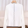 Áo nỉ nữ CARDINA nỉ bông cotton dài tay ôm cổ cao viền bèo 5YANF09 165k 8
