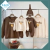Áo Nỉ Sweater Gia Đình Famistyle In Chữ Smile Trái Tim 2 Lớp Cao Cấp Mềm Mịn Thoáng Khí