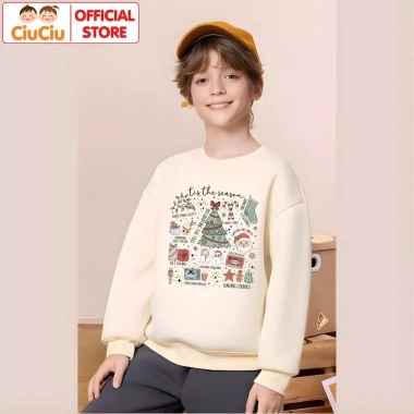 Áo Nỉ Sweater Giáng Sinh Bé Trai & Bé Gái - Vải Nỉ Da Cá Giữ Nhiệt CIUCIU KID 9