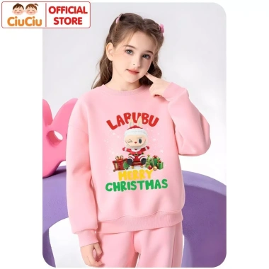 Áo Nỉ Sweater Labubu Noel Giáng Sinh cho Bé Trai và Bé Gái – Vải Nỉ Da Cá Giữ Nhiệt, Giá 160.000 VND (Giảm từ 195.200 VND) 9