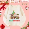 Áo Nỉ Sweater Thu Đông Labubu Noel Bé Trai và Gái – Vải Da Cá Giữ Nhiệt, Giá 160k 8