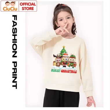 Áo Nỉ Sweater Thu Đông Labubu Noel Bé Trai và Gái – Vải Da Cá Giữ Nhiệt, Giá 160k 9