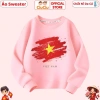 Áo Nỉ Sweater Trẻ Em Hình Cờ Đỏ Sao Vàng - CIUCIU KID Da Cá Dày Dặn Ấm Áp Mềm Mại 8