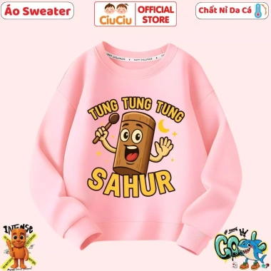 Áo Nỉ Sweater Tung Tung CIUCIU KID cho Bé Trai & Bé Gái, Vải Da Cá Co Dãn, ấm mềm, 9‑35kg, Giá chỉ 160.000đ 8