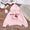 Áo nỉ thu đông bé gái Hàn Quốc Tini Kids, mũ ren hello kitty, 10-30kg, giảm giá 135k 3