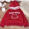 Áo nỉ thu đông bé gái Hàn Quốc Tini Kids, mũ ren hello kitty, 10-30kg, giảm giá 135k 10