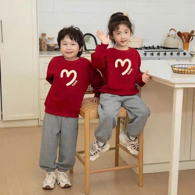 Áo Nỉ Thu Đông Hình Tim Siêu Hot - Sweater Đôi Đầy Đủ Màu và Size, Giá 45.000₫