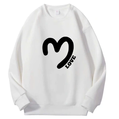 Áo Nỉ Thu Đông Hình Tim Siêu Hot - Sweater Đôi Đầy Đủ Màu và Size, Giá 45.000₫