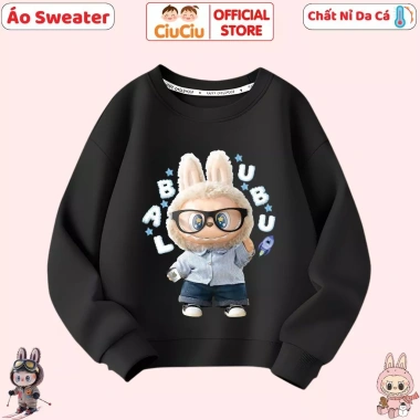 Áo Nỉ Thu Đông Labubu CIUCIU KID cho Bé Trai và Bé Gái - Vải Da Cá co dãn, mềm mại, giữ ấm, giá 160k giảm từ 201.6k 6