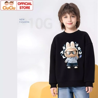 Áo Nỉ Thu Đông Labubu CIUCIU KID cho Bé Trai và Bé Gái - Vải Da Cá co dãn, mềm mại, giữ ấm, giá 160k giảm từ 201.6k 7
