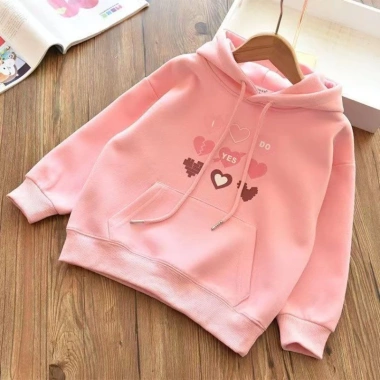 Áo nỉ trẻ em có mũ trùm đầu phong cách Hàn Quốc, cotton nhẹ, giảm giá 390k 5