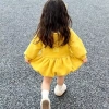 Áo nỉ trẻ em Hàn Quốc có mũ lông cừu Áo Bud Tops mùa đông bé gái ngôi sao 3D 6