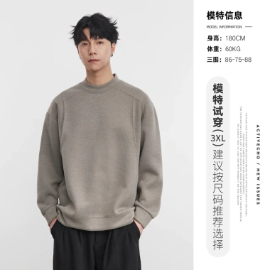 Áo Nỉ YIZHI Cổ 3 Phân Dày Dặn - Pullover Thu Đông Phong Cách Hàn Quốc - Giá 700k
