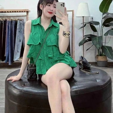 Áo nữ chất đũi sát nách nhiều tầng - Siêu mỏng thoáng, giá chỉ 127.800₫ 2