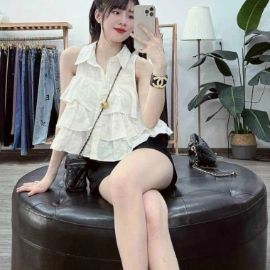 Áo nữ chất đũi sát nách nhiều tầng - Siêu mỏng thoáng, giá chỉ 127.800₫ 7